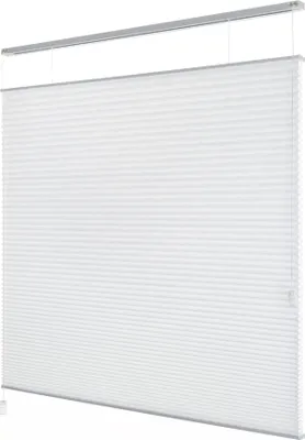 Produktbild von Plissee - lichtdurchlässig - Weiß - 70 cm x 250 cm - Fenster und Tür Jalousie