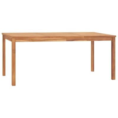 Image de Table à manger de jardin en teck massif 180 x 77x 90 cm
