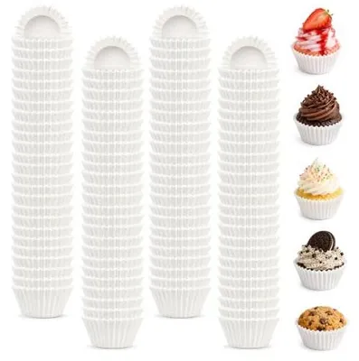 Zdjęcie produktu dla Foremki do muffinek papierowe białe mini 1000 szt pieczenia