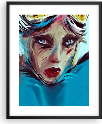 Produktbild von Gerahmtes Poster - Schwarzer Rahmen - Stück Modern Frau - 40x50 cm - Wand Bild - Wanddeko - Wandbilder - Kunstposter - Wandposter - Bilderrahmen - Bilder - Kunstdruck - P2BPA40x50-4650