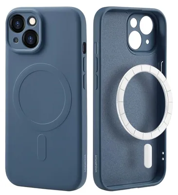 Imagen del producto de Funda de Colores con MagSafe para Apple iPhone 15 - Azul oscuro