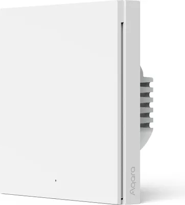 Image de Aqara Interrupteur mural intelligent H1 avec neutre Une bascule Apple HomeKit + Amazon Alexa + Google Assistant