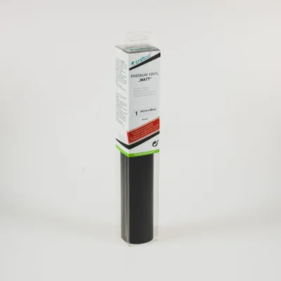 Produktbild von craftcut M01 Plotterfolie matt BLACK 30,5 x 300 cm