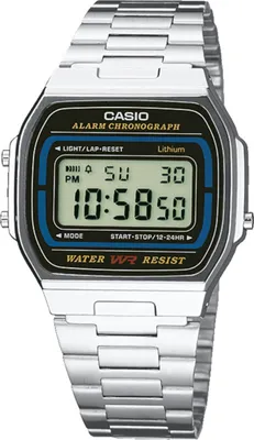 Productafbeelding van Casio A164WA-1VES digitale wekker-chronograaf