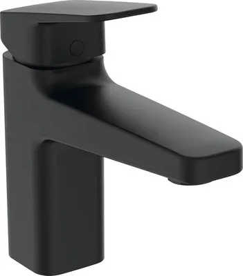 Immagine prodotto di Ideal Standard Miscelatore per lavabo Ceraplan senza scarico BlueStart H90, sporgenza 124 mm BD224XG Nero (Silk Black)