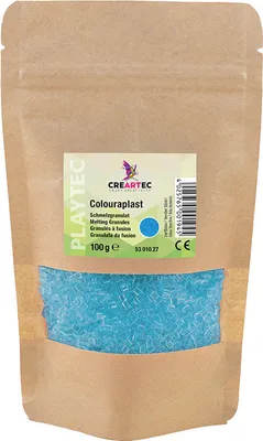 Produktbild von CREARTEC Colouraplast 100g - in leuchtendem Zartblau - zum Basteln kreativer Dekorationen und Geschenke - Bastelspaß für die ganze Familie