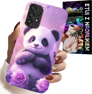 Produktbild von Etui Für Samsung A52 / A52S - Süsses Panda-Design Für Kinder + Glas