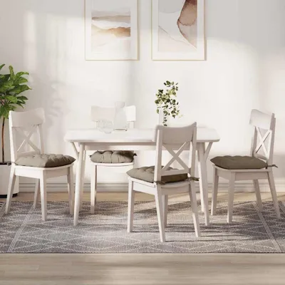 Produktbild von PUEAZU Sitzkissen 4 stk. Mikrofaser Taupe 40 x 40 x 6 cm - Gartenmöbelauflagen &23730