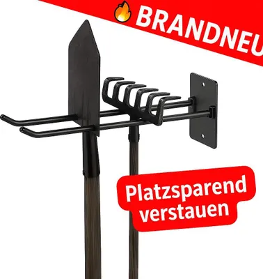 Produktbild von wandhaken gerätehalter garage wandhalterung schwerlast aufbewahrung 3‑fach Universal Montage