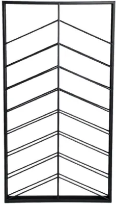 Obrázek produktu pro Ibenzoa® Regál na víno z kovu – moderní, úsporný regál na lahve, černý, 65 x 8 x 120 cm