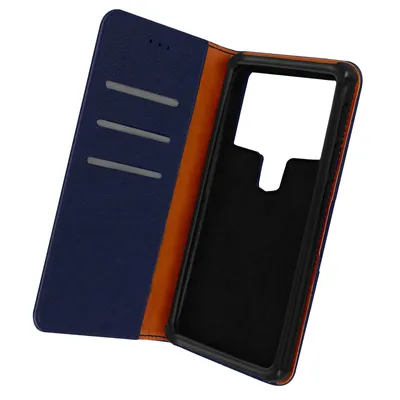 Image de Avizar, coque de protection universelle avec compartiments et fonction support pour smartphones de 6 à 6,7 pouces, couleur bleu nuit