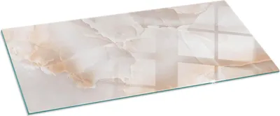 Produktbild von Glasbodenplatte für 125x50 cm – Kaminofen – Kaminplatte Glas – Schutzglas – Funkenschutzplatte –Glasbodenplatte Feuerfeste – Hitzeschutzplatte – Bodenschutz aus Glas – Natursteinmuster