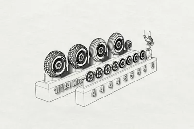 Produktbild von Brengun BRL144153 - 1:144 Mosquito wheels - Neu