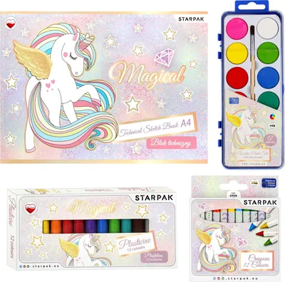 Produktbild von Einhorn-Kunstset, Schulbedarf