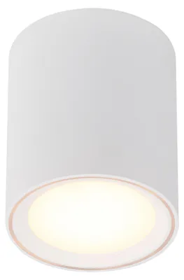 Image de Lampe LED à variateur NORDLUX Fallon, Variante : Ø 100 x 120 mm, 8,5 W, 2700 K, blanc/blanc
