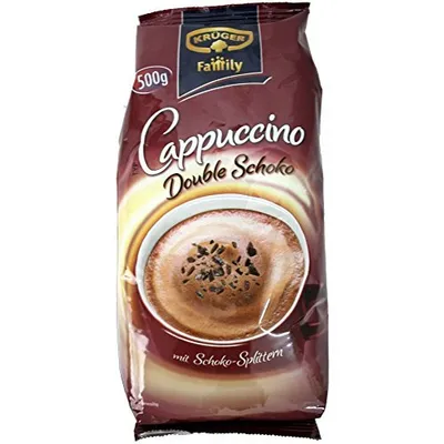 Produktbild von Krüger Family Cappuccino Double Choco 500g mit Schoko-Splittern 1er Pack