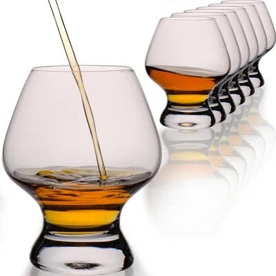 Produktbild von IMPERIAL glass 6er Set Tasting Glas 220ml Nosing Glas Degustationsglas aus Glas - Cognacglas Whiskyglas spülmaschinenfest