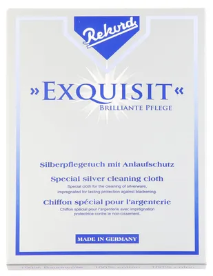 Produktbild von Rekord Uhrmacherbedarf Exquisit Silberpflegetuch mit Anlaufschutz, 35 cm x 30 cm