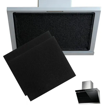 Kohlefilter für Dunstabzugshaube, 2 Stück, 47x57x0,3 cm