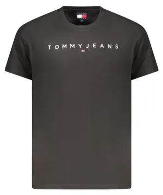 Produktbild von Herren T-Shirt Schwarz: Kurzarm, Rundhals, 95% Baumwolle, Stickerei