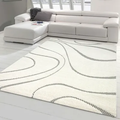Obrázok produktu pre Huňatý koberec s moderným dizajnom s plochou väzbou Veľkosť - 160x230 cm