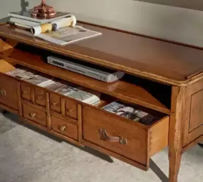Produktbild von Gruppe Wohnwand RTV Lowboard TV Ständer Modern Braun Wohnzimmer Set