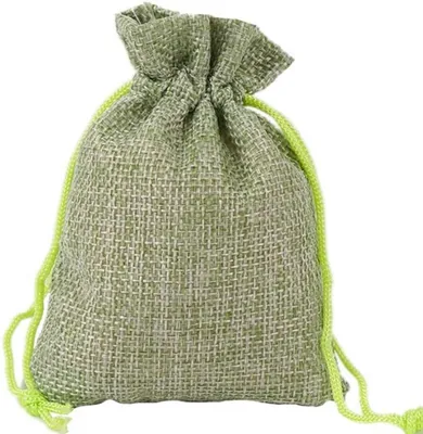 Set aus 10 Jute-Geschenktaschen mit Kordelzug, 20 x 30 cm, ideal für Partys, Hochzeiten und Schmuck