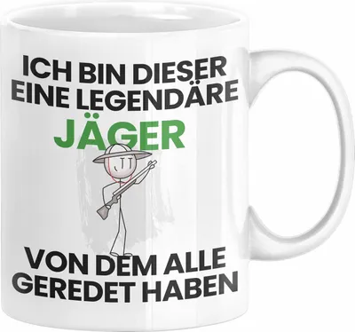 Produktbild von Jäger Geschenk Tasse Lustige Geschenkidee Geburtstag für Jäger Ich Bin Dieser Legendäre Jäger Von Dem Alle Geredet Haben Kaffee-Becher (Weiß)