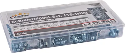 KesTek Kegelschmiernippel Schmiernippel Fettnippel Abschmiernippel Set 110 tlg. Sortimentskasten M6 M8 M10 45 Grad 90 Grad schmieren Werkstatt Hobby Heimwerk Garage Heimwerker 374018 40046 4066986400469 Stabilo-Fachmarkt.de