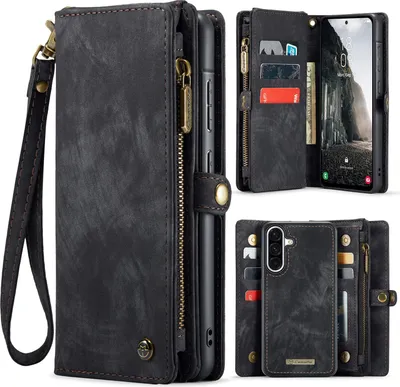 Produktbild von Samsung Galaxy A17 Hülle - CaseMe 008 2-in-1 Klapphülle & Back Cover mit Brieftasche - Schwarz
