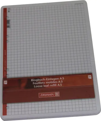 Produktbild von BRUNNEN Ringbucheinlage A5 kariert 100 Blatt 1066332