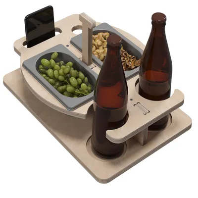 Produktbild von Serviertablett | Snackbox | Couchbar | Serviertablett groß | Snagger | Snackteller | Betttablett | EU