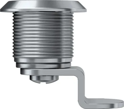 Image de Serrure à came HS 335 pour armoires à clés BASI avec écrou GL Chromé clair