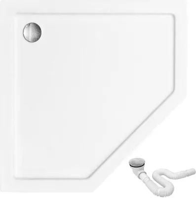 Zdjęcie produktu dla Brodzik prysznicowy akrylowy Diamond 90x90x5cm - trwałość i estetyka w Twojej łazience