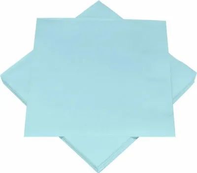 Produktbild von Servietten uni 3-lagig hellblau 33x33cm 20 Stück