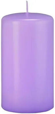 Produktbild von Flache Stumpenkerzen in Mittelflieder, 200 x Ø 90 mm, 2 Stück