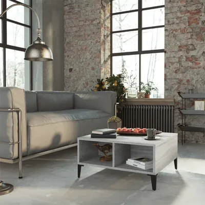 Produktbild von The Living Store Couchtisch Grau Sonoma 60x60x30 cm Holzwerkstoff