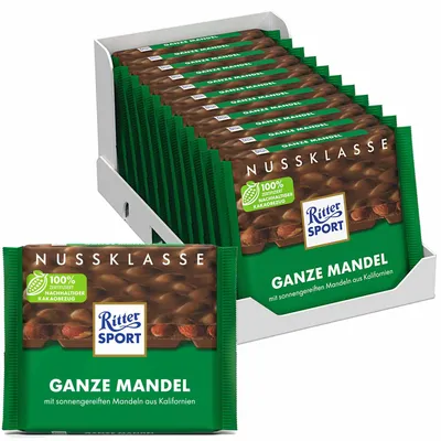 Produktbild von Ritter Sport Nussklasse Ganze Mandel VPE (11x100g Packung)