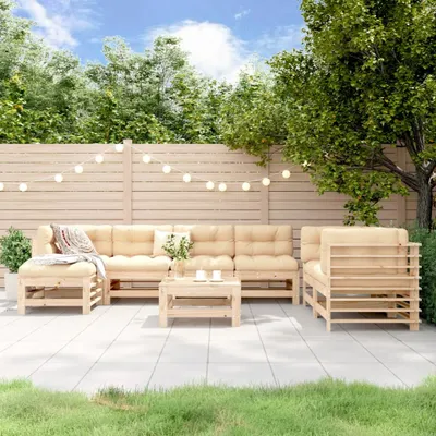 Produktbild von Design Möbel 8-tlg. Garten-Lounge-Set Massivholz Kiefer - 2024 Neu