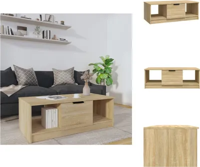 Obrázek produktu pro vidaXL Konferenční stolek Sonoma dub 102x50x36 cm materiál na bázi dřeva - Konferenční stolky