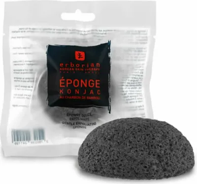 Produktbild von Erborian Charcoal Konjac Face Sponge, Badeschwamm, Schwarz, Konjak, Erwachsener, Südkorea, 1 Stück(e)