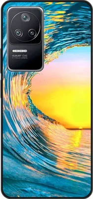 Produktbild von König Design Hülle kompatibel mit Xiaomi Poco F4 Kunststoff Soft Handyhülle - Handy Case Welle