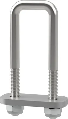 Obrázok produktu pre U-skrutka M10 s upínacou doskou a maticami spustenie pomoci trailer pozinkované SUPROD, M10, LW=31, LH=110 mm
