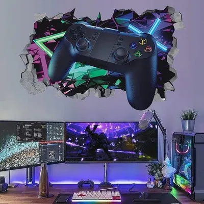 Obrázek produktu pro Plakát pro hráče – barevný – 3D – do dětského pokoje
