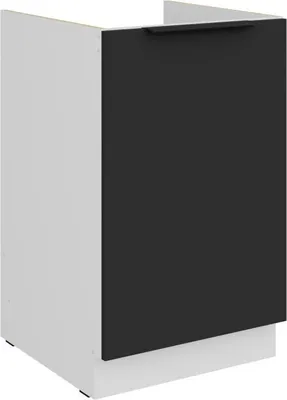 Image de Meuble sous-évier LUNARA - largeur 50 cm, noir/blanc