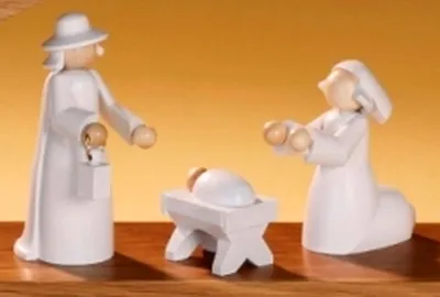 Obrázok produktu pre Drevené figúrky Svätá rodina 3 ks ŠxHxV= 5x6x11cm NOVINKA