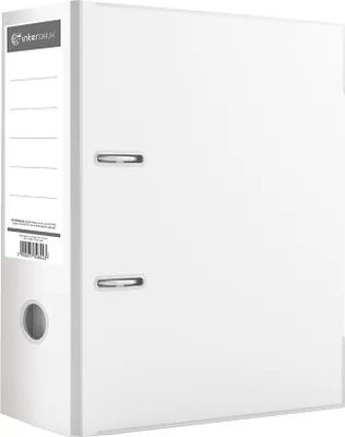 Produktbild von Interdruk Ordner A4 75mm weiß glänzend