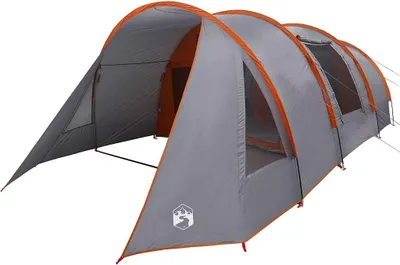 Obrázok produktu pre vidaXL tunelový stan pre 4 osoby, sivý a oranžový, 778 x 356 x 210 cm
