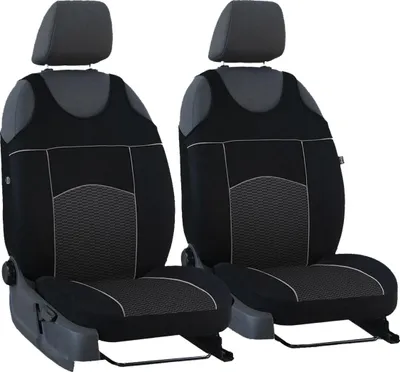 Immagine prodotto di Coprisedili auto Coprisedili universali per auto 1+1 anteriore Nero Auto Set di 2