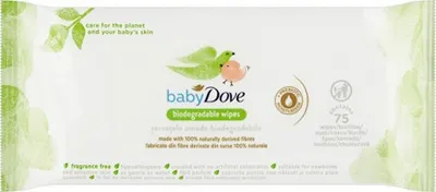 Zdjęcie produktu dla Biodegradowalne chusteczki nawilżane dla niemowląt 75 szt